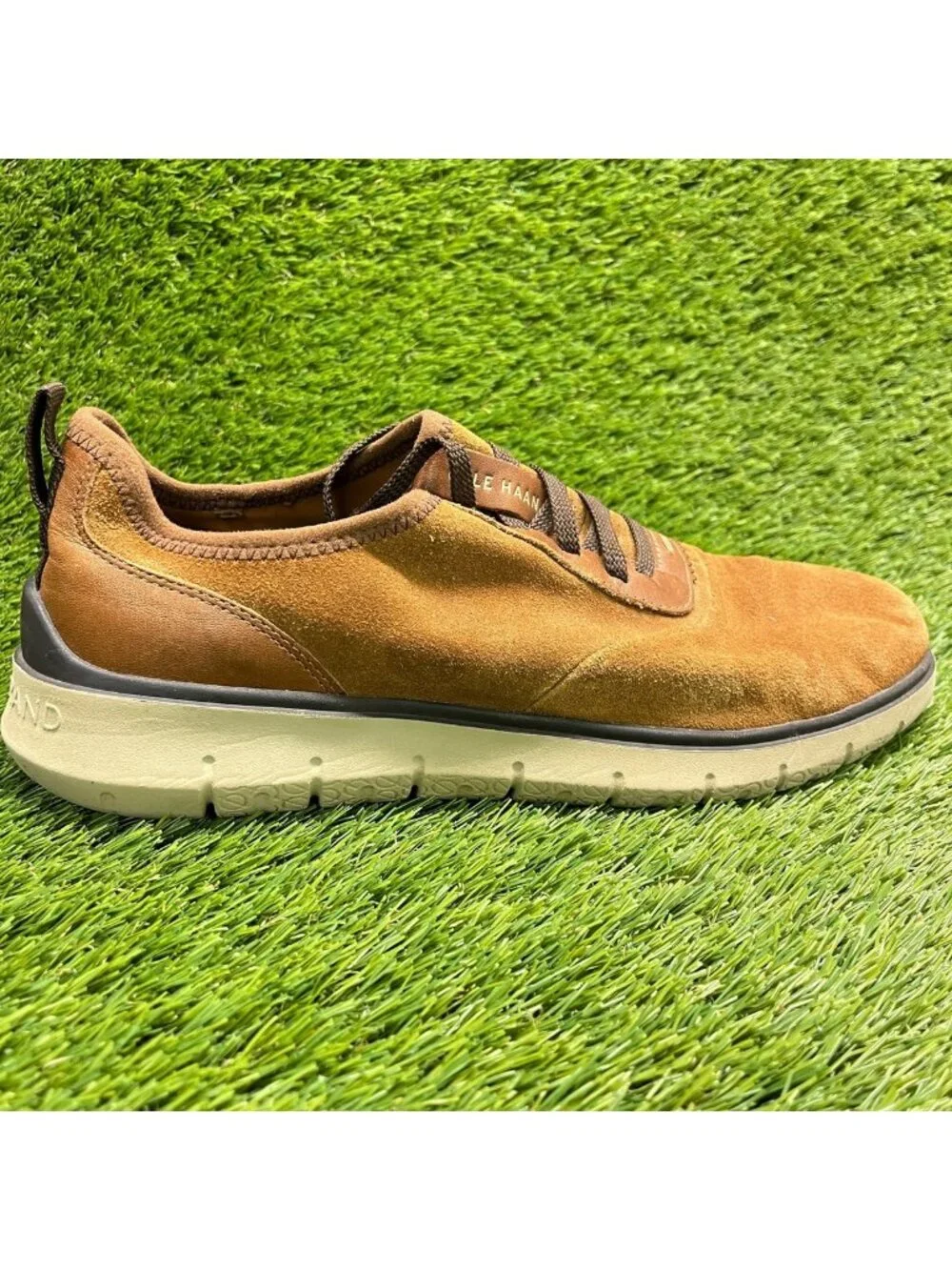 Cole Haan Generation Zerogrand Mens Size 11 Brown Casual Suede Oxford Shoes